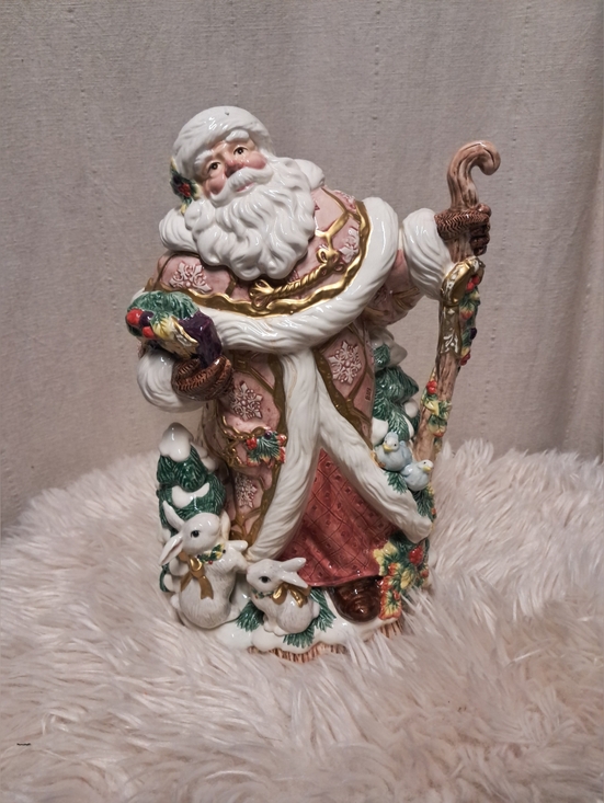 Fitz and Floyd Other - 12" Fitz and Floyd Snowy Woods Large Christmas Centerpiece Vase